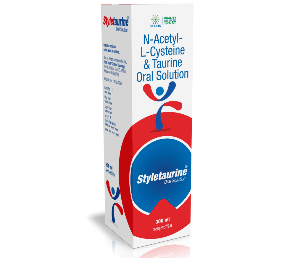 Styletaurine Oral Solution product pack